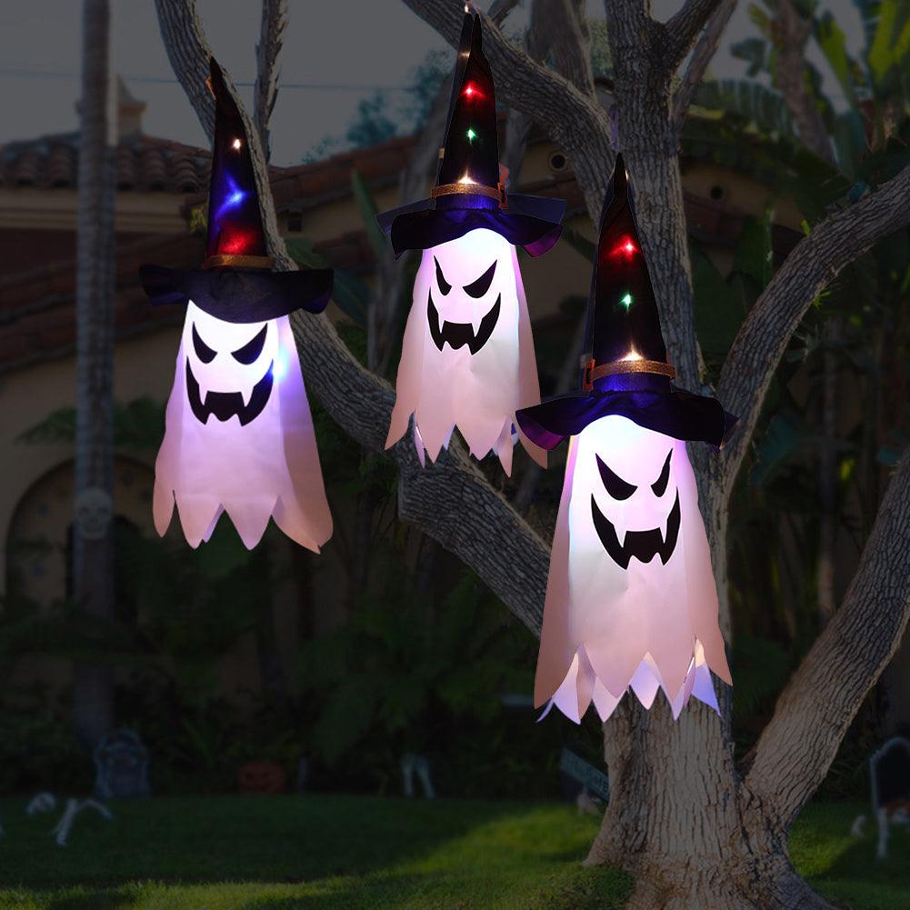 75CM LED Halloween Glow Wizard Hat Light Hanging Decoration