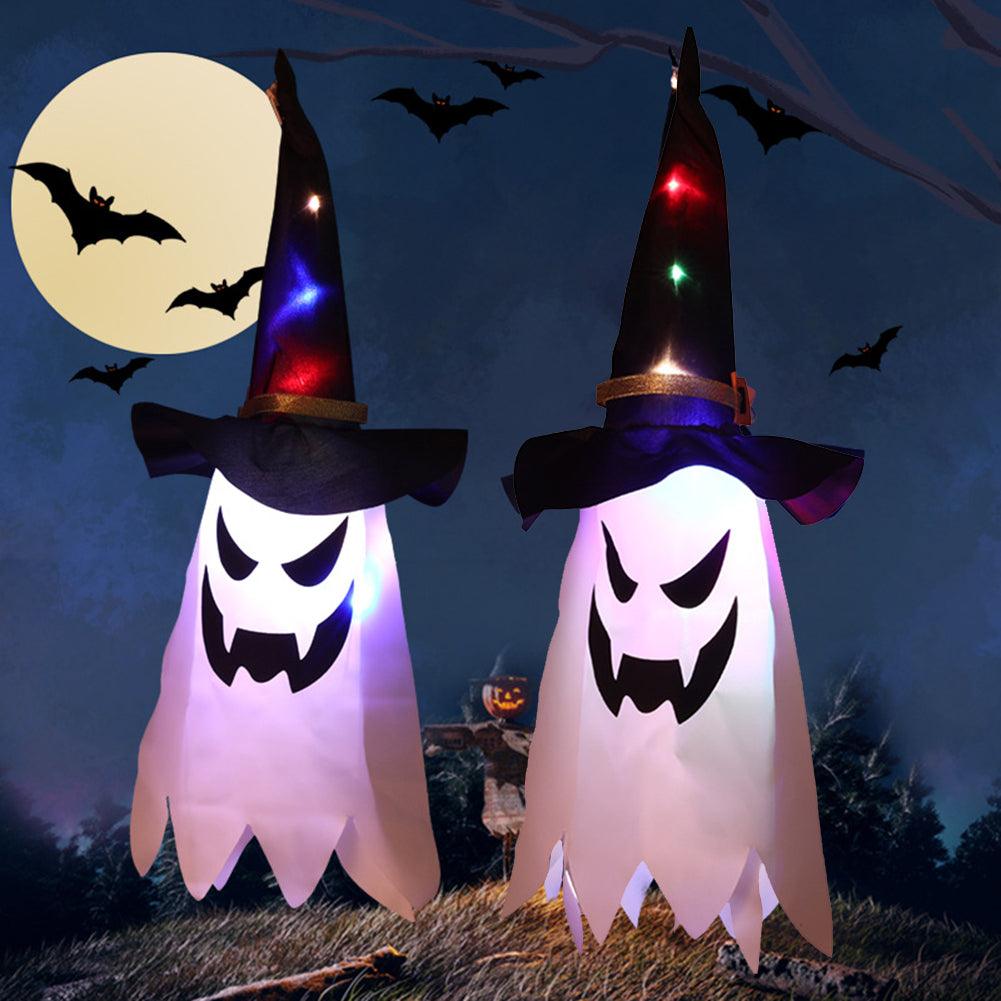 75CM LED Halloween Glow Wizard Hat Light Hanging Decoration