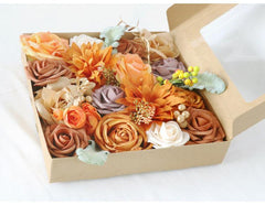 Imitation caramel rose silk fabric aircraft box DIY interior decoration