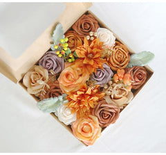 Imitation caramel rose silk fabric aircraft box DIY interior decoration