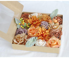 Imitation caramel rose silk fabric aircraft box DIY interior decoration