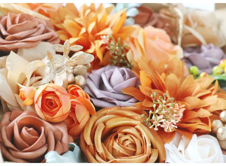 Imitation caramel rose silk fabric aircraft box DIY interior decoration