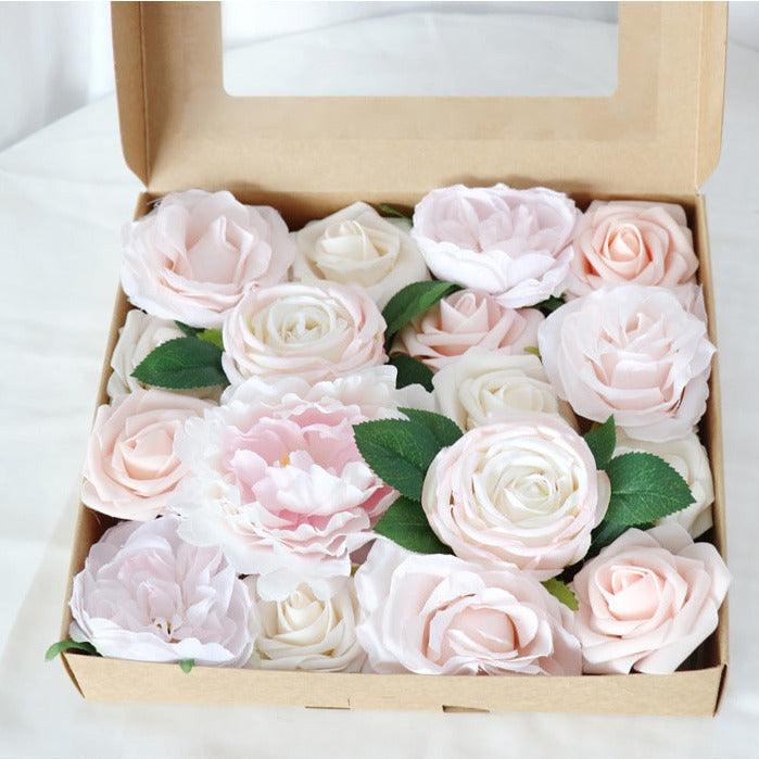 Simulated light pink rose silk fabric aircraft box DIY interior decoration