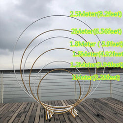 Iron Art Enlarged Base Circular Arch Wedding Outdoor Background Props