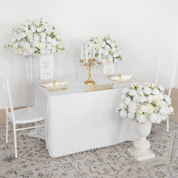 Hydrangea White Rose Aritificial Flower Ball Table Centrepiece Decor Figure 2