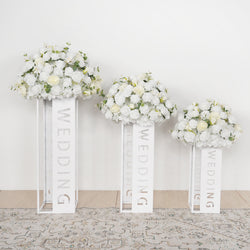 Hydrangea White Rose Aritificial Flower Ball Table Centrepiece Decor Figure 7