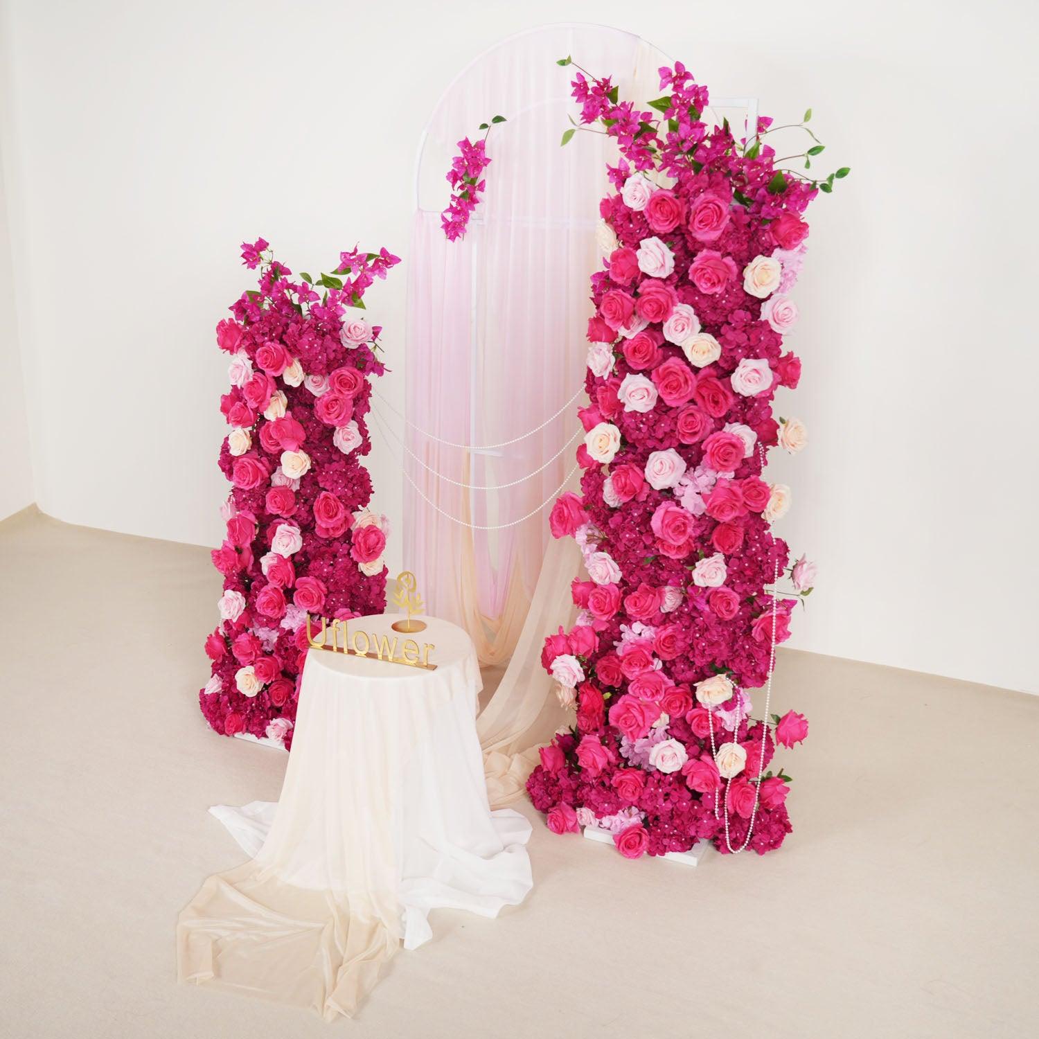 Luxury 5D Red Rose Hydrangea Arch Decor 4 picture