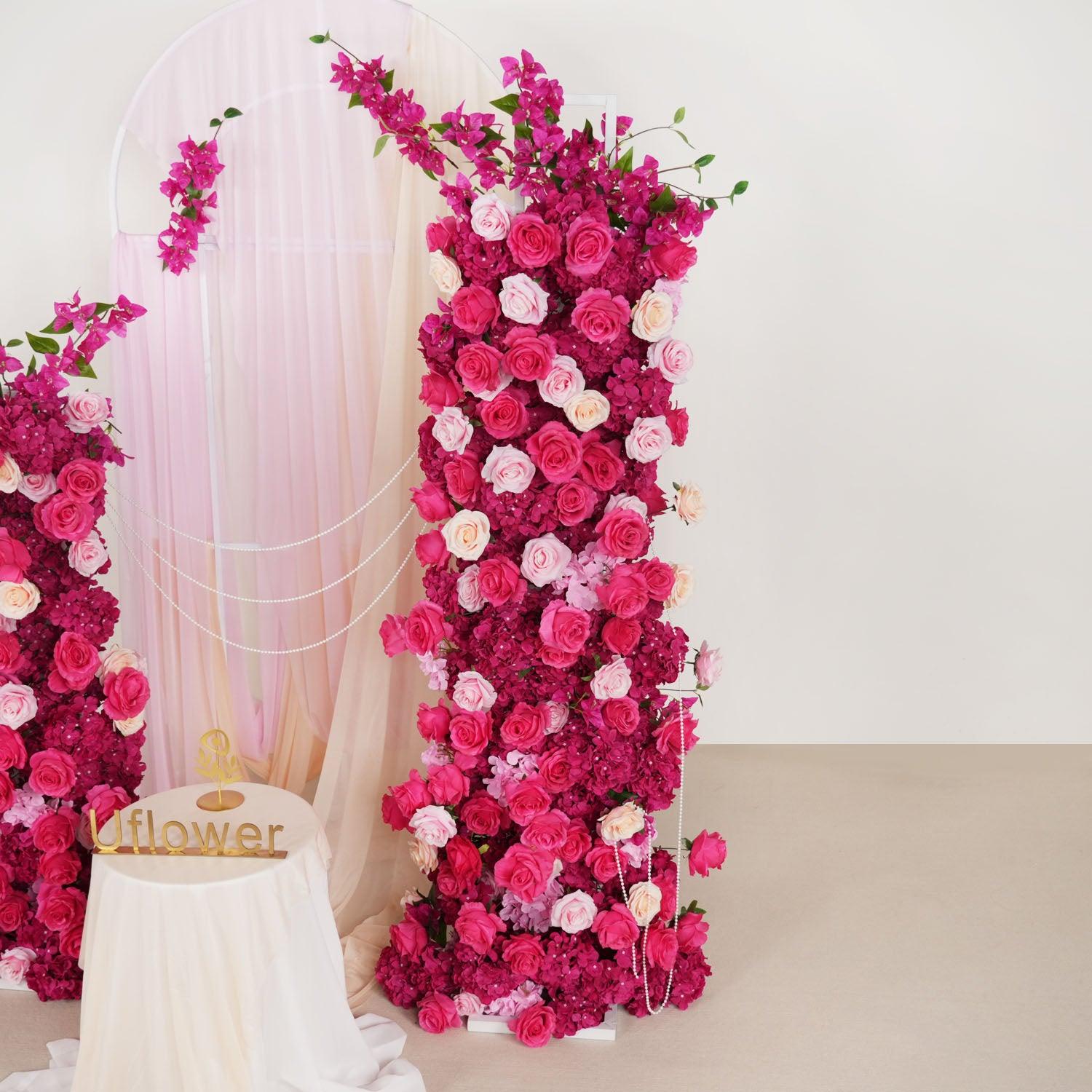 Luxury 5D Red Rose Hydrangea Arch Decor 6 picture