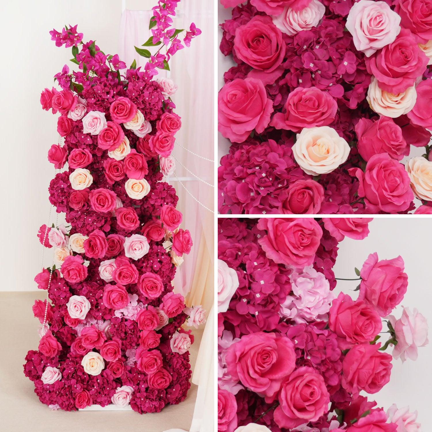 Luxury 5D Red Rose Hydrangea Arch Decor 8 picture
