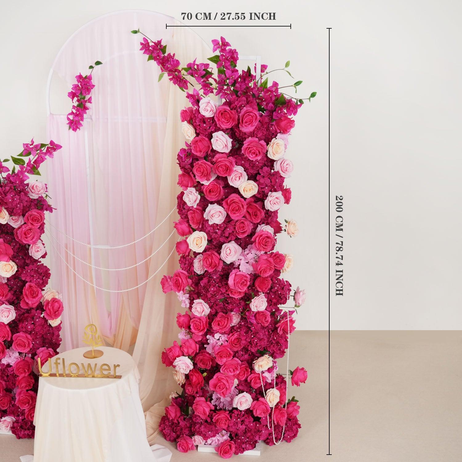 Luxury 5D Red Rose Hydrangea Arch Decor 9 picture