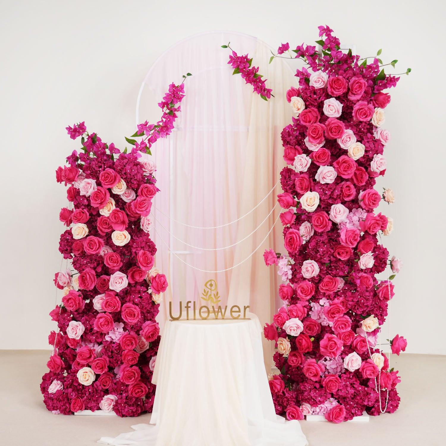 Luxury 5D Red Rose Hydrangea Arch Decor Main picture