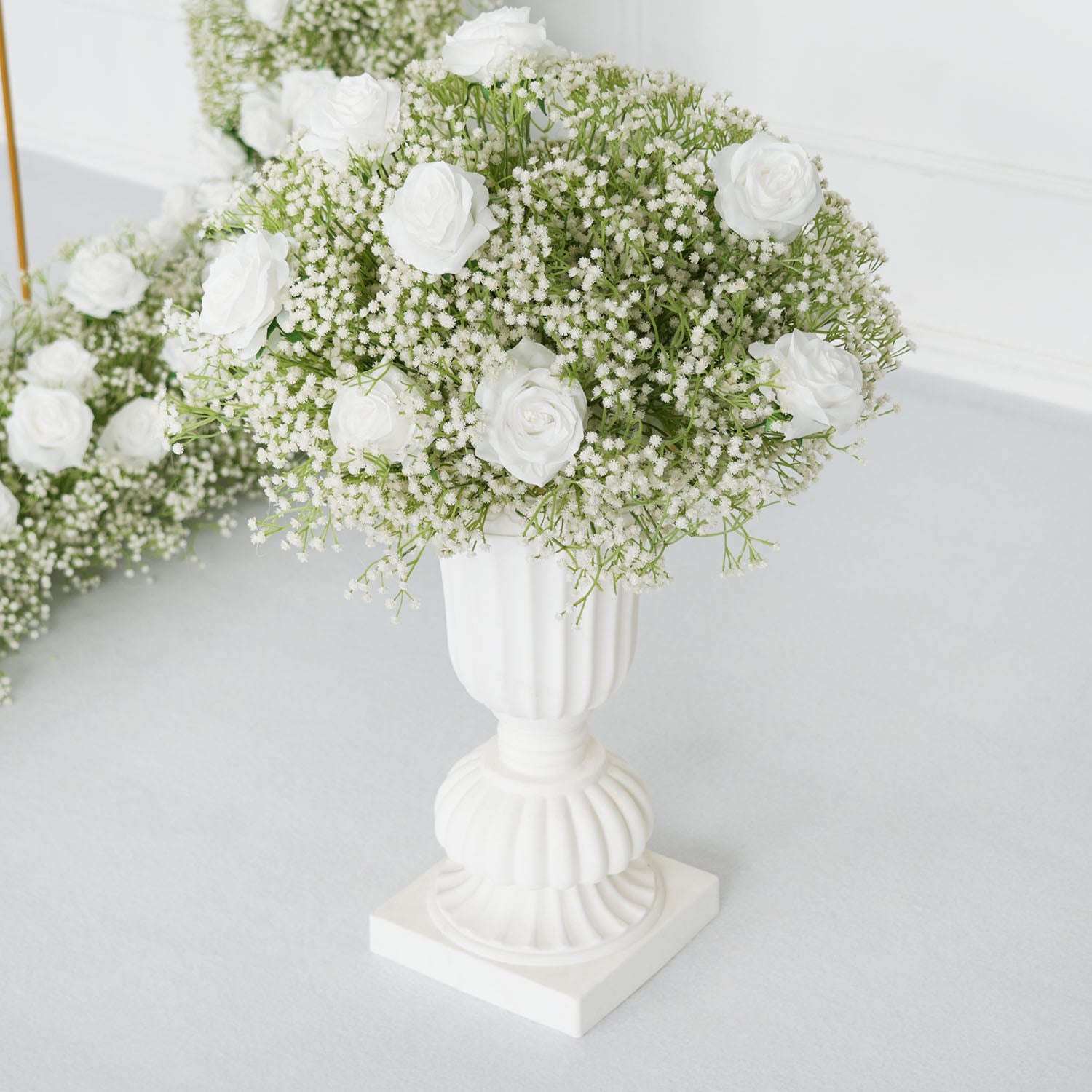 Luxury White Rose Wedding Flower Ball Figure 5