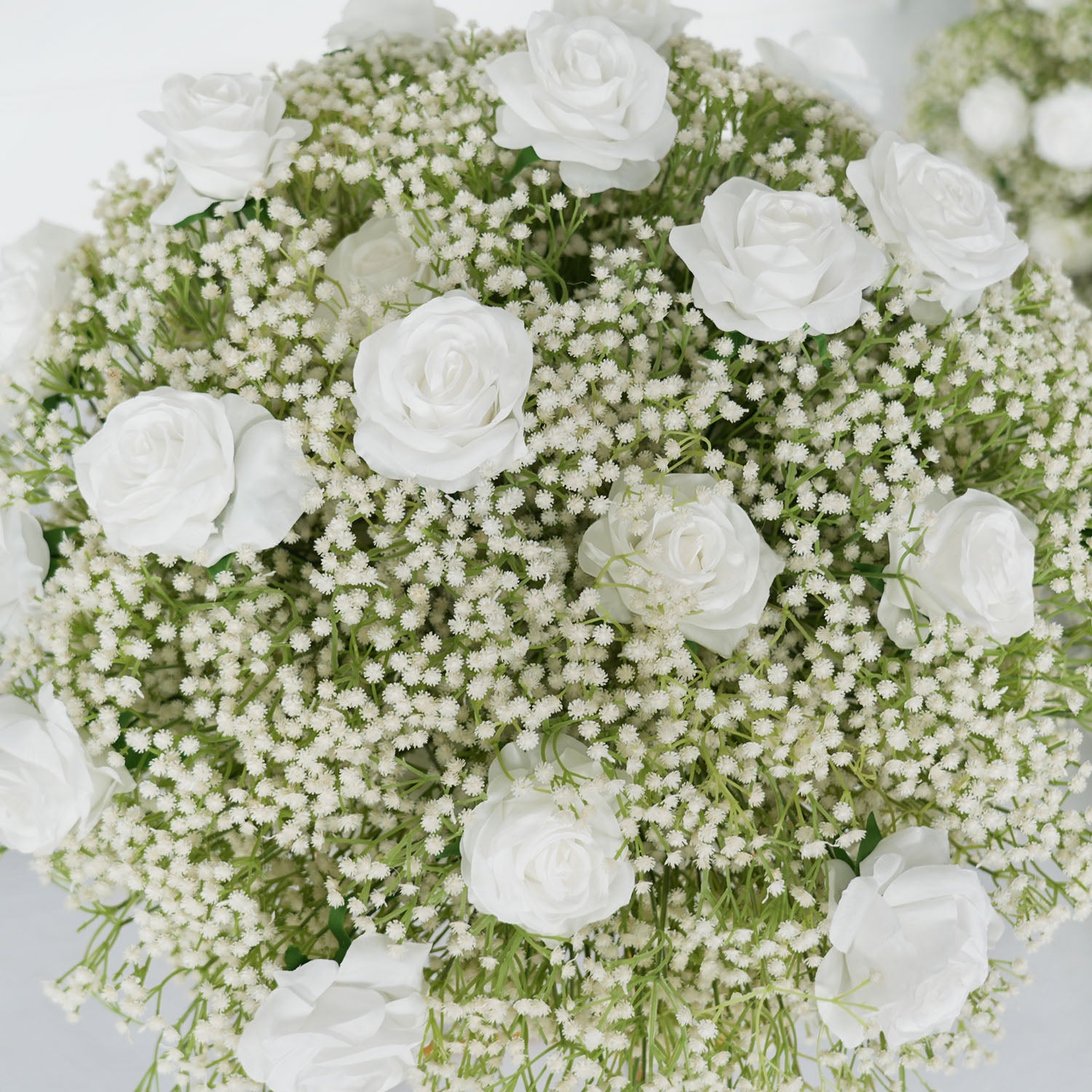 Luxury White Rose Wedding Table Flower Luxury White Rose Wedding Flower Ball Figure 5