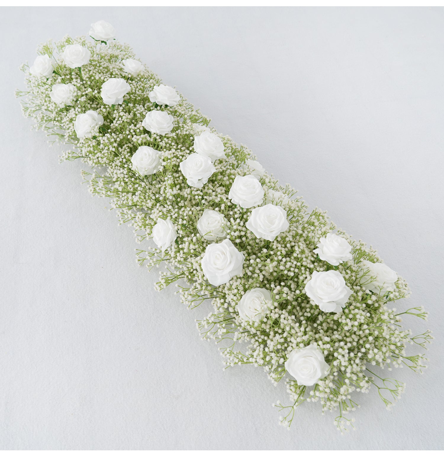 Luxury White Rose Wedding Table Flower Luxury White Rose Wedding Flower Row Figure 1