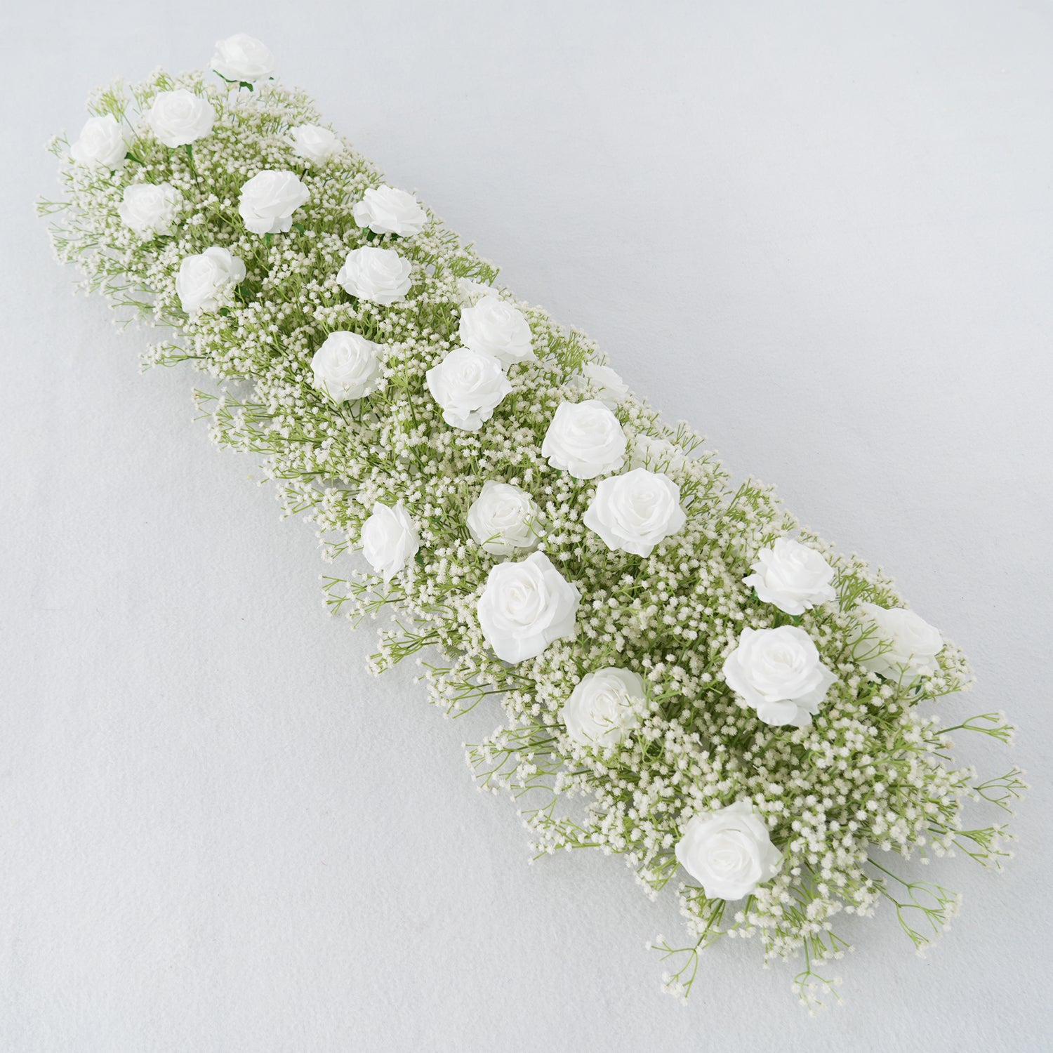 Luxury White Rose Wedding Table Flower Luxury White Rose Wedding Flower Row Figure 3
