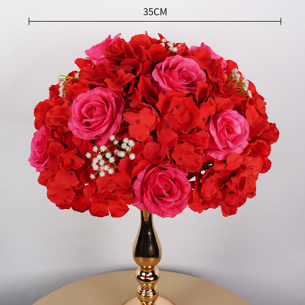 Uflower 35CM Artificial Flower Table Centerpiece Flower Ball Wedding Floral Arrangement