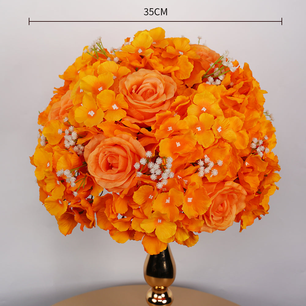 Uflower 35CM Artificial Flower Table Centerpiece Flower Ball Wedding Floral Arrangement