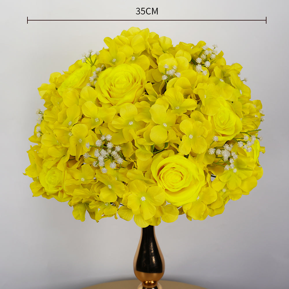 Uflower 35CM Artificial Flower Table Centerpiece Flower Ball Wedding Floral Arrangement