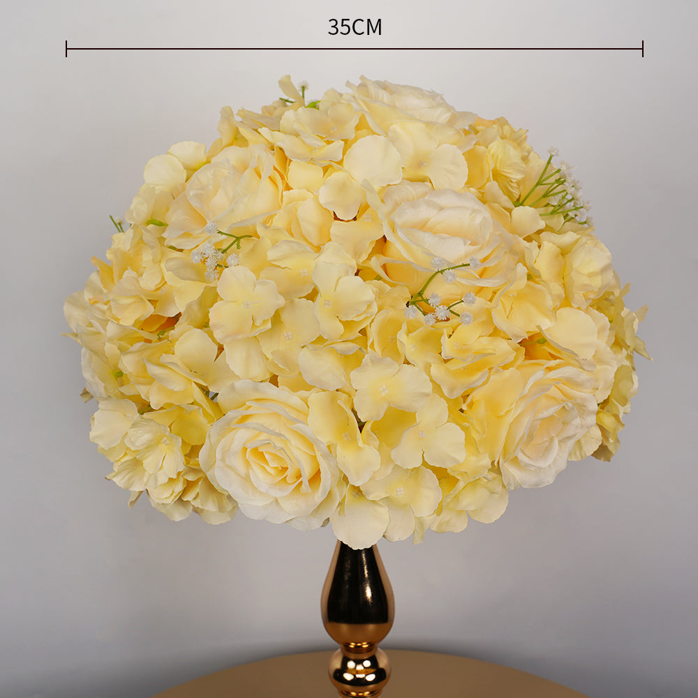 Uflower 35CM Artificial Flower Table Centerpiece Flower Ball Wedding Floral Arrangement