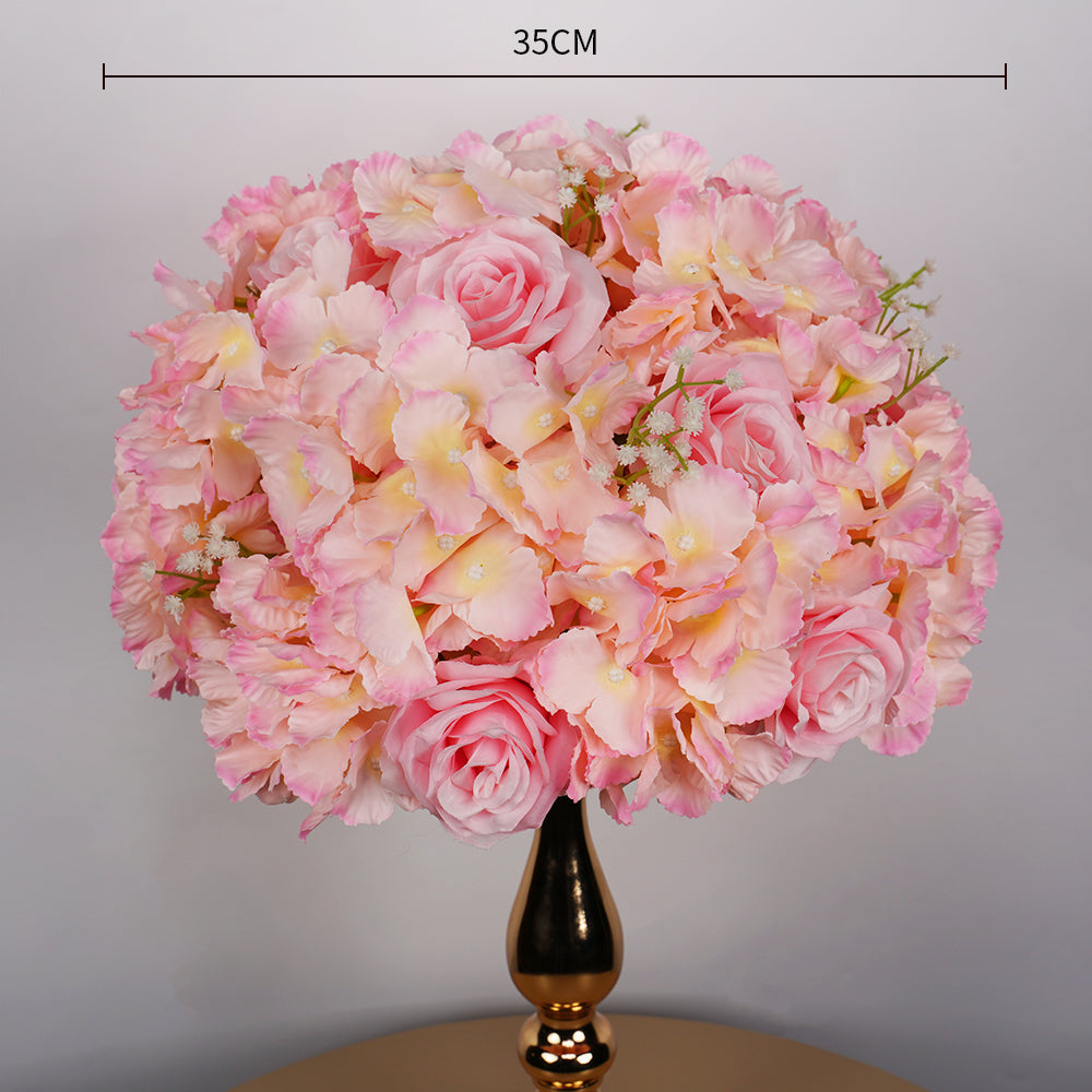 Uflower 35CM Artificial Flower Table Centerpiece Flower Ball Wedding Floral Arrangement