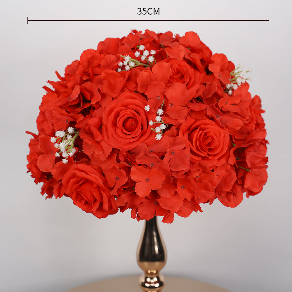 Uflower 35CM Artificial Flower Table Centerpiece Flower Ball Wedding Floral Arrangement