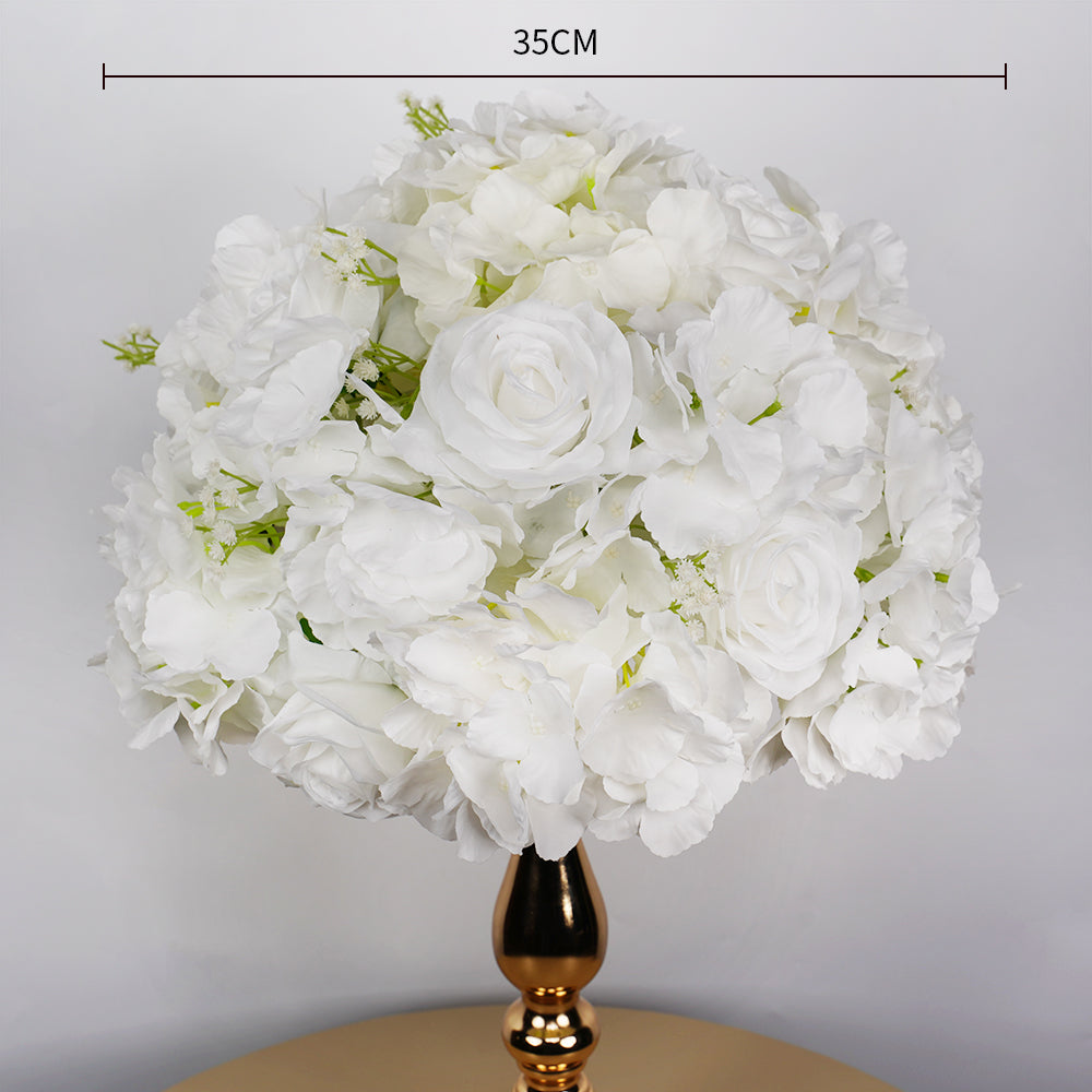 Uflower 35CM Artificial Flower Table Centerpiece Flower Ball Wedding Floral Arrangement