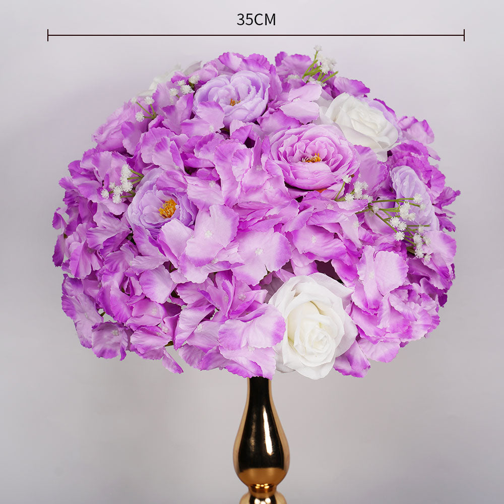 Uflower 35CM Artificial Flower Table Centerpiece Flower Ball Wedding Floral Arrangement