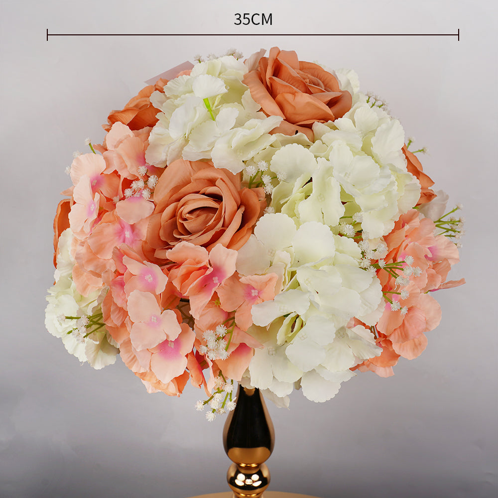 Uflower 35CM Artificial Flower Table Centerpiece Flower Ball Wedding Floral Arrangement
