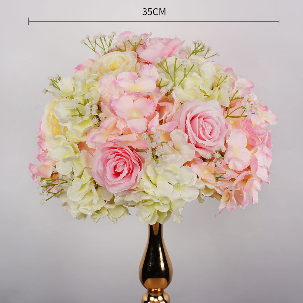 Uflower 35CM Artificial Flower Table Centerpiece Flower Ball Wedding Floral Arrangement