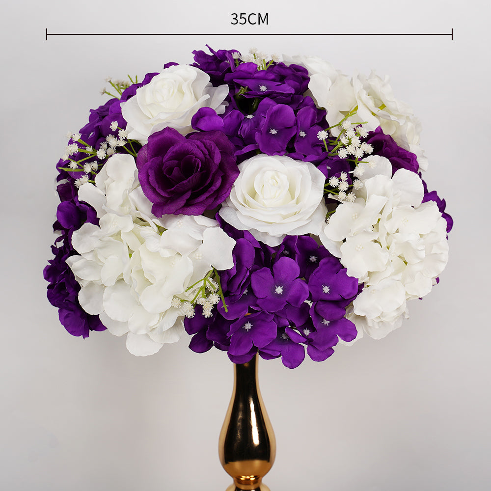 Uflower 35CM Artificial Flower Table Centerpiece Flower Ball Wedding Floral Arrangement