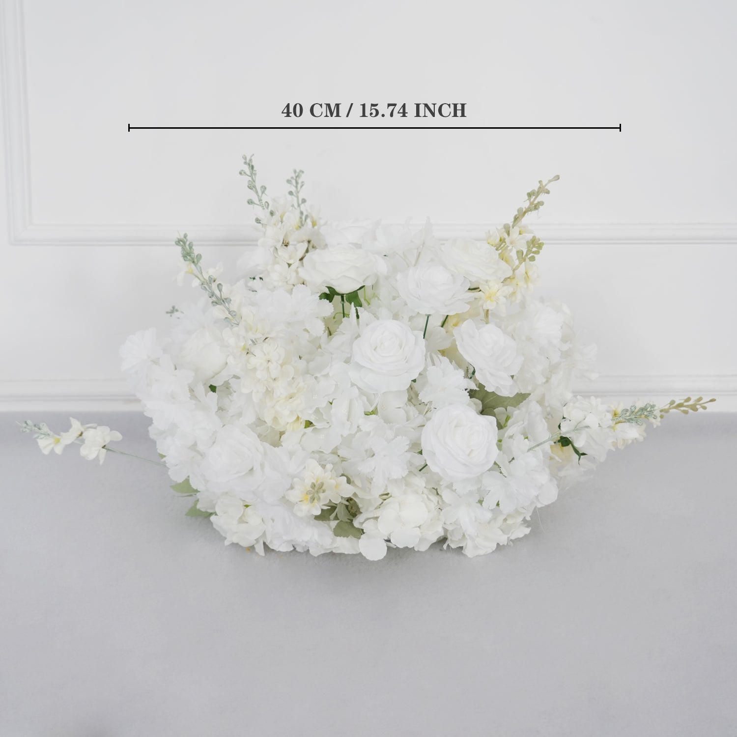 Artificial White Rose Flower Arrangement Wedding Backdrop Decor Props