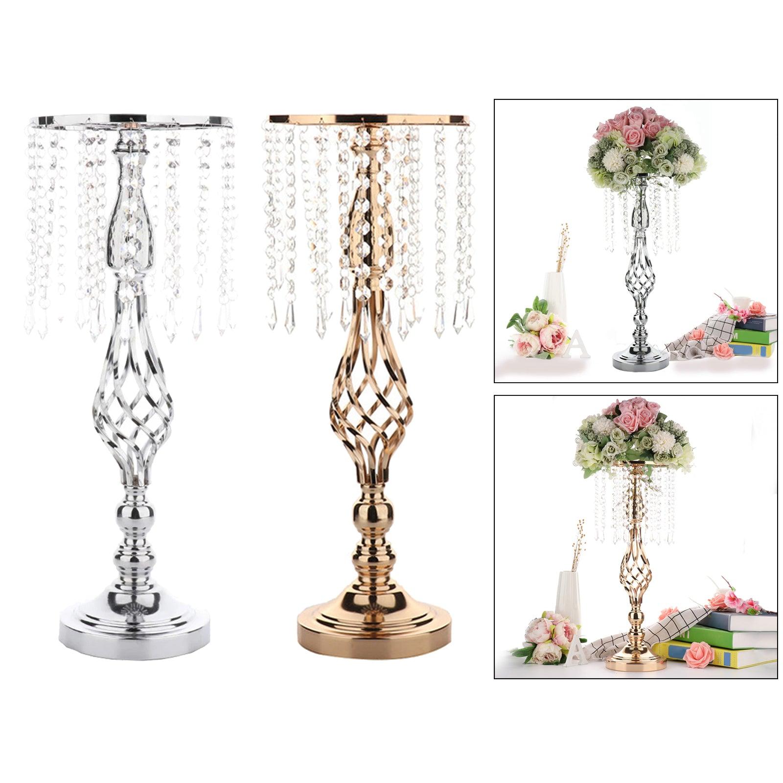 Metal Iron Art Crystal Acrylic Beaded Dining Table Decoration