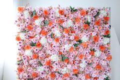 Simulated mixed flower wall wedding background party event props