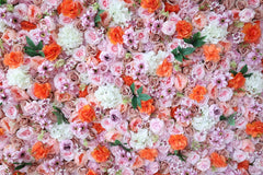 Simulated mixed flower wall wedding background party event props