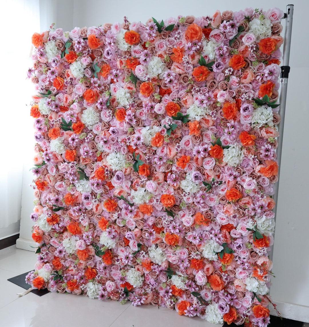 Simulated mixed flower wall wedding background party event props