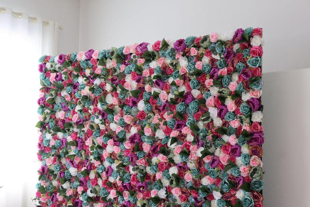 Simulated Rose and Peony Mixed Flower Wall Party Wedding Background