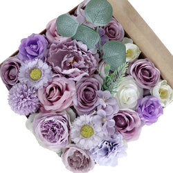 New European Wedding Light purple Simulation Flower Boxes  Figure 2