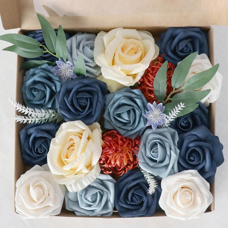 New Wedding Blue Simulation Flower Boxes  Figure 1