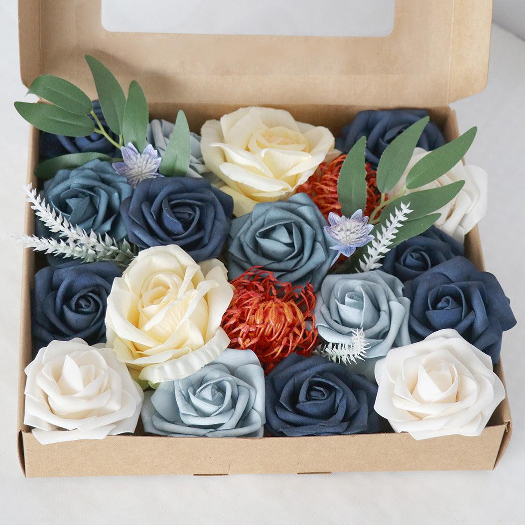 New Wedding Blue Simulation Flower Boxes  Figure 3