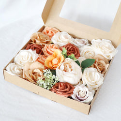 New Wedding Orange & Terracotta Simulation Flower Boxes Figure 2