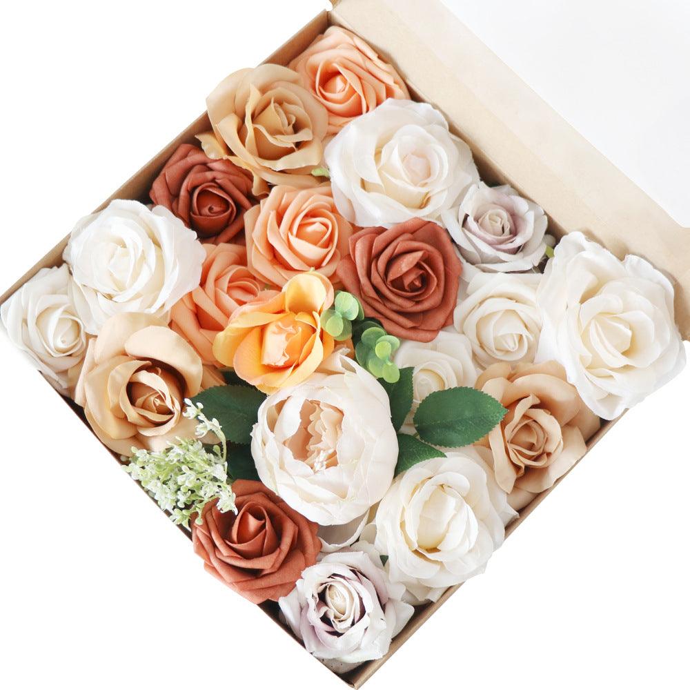 New Wedding Orange & Terracotta Simulation Flower Boxes Figure 3