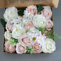 New Wedding Pink White Simulation Flower Boxes  Figure 1