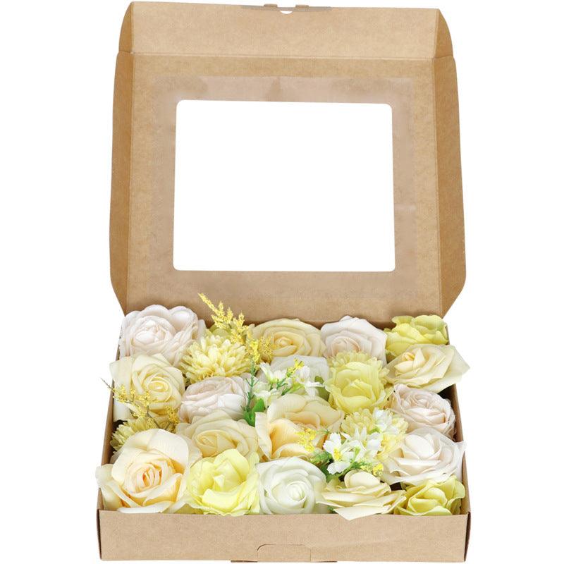 New Wedding Yellow Simulation Flower Boxes  Figure 5