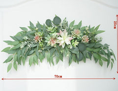 Simulated succulent door lintel flower decoration