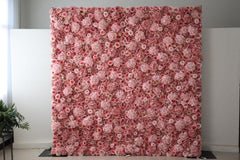 Pink Rose and Embroidery Simulated Wall Party Wedding Background