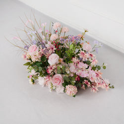 Pink Rose Wedding Horn Arch Backdrop Decor Figure 17