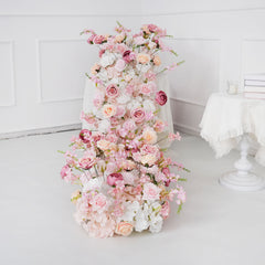 Pink Roses Backdrop Wall Flower 3 picture