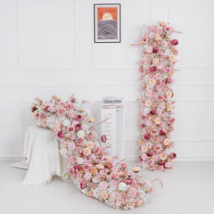 Pink Roses Backdrop Wall Flower Main picture