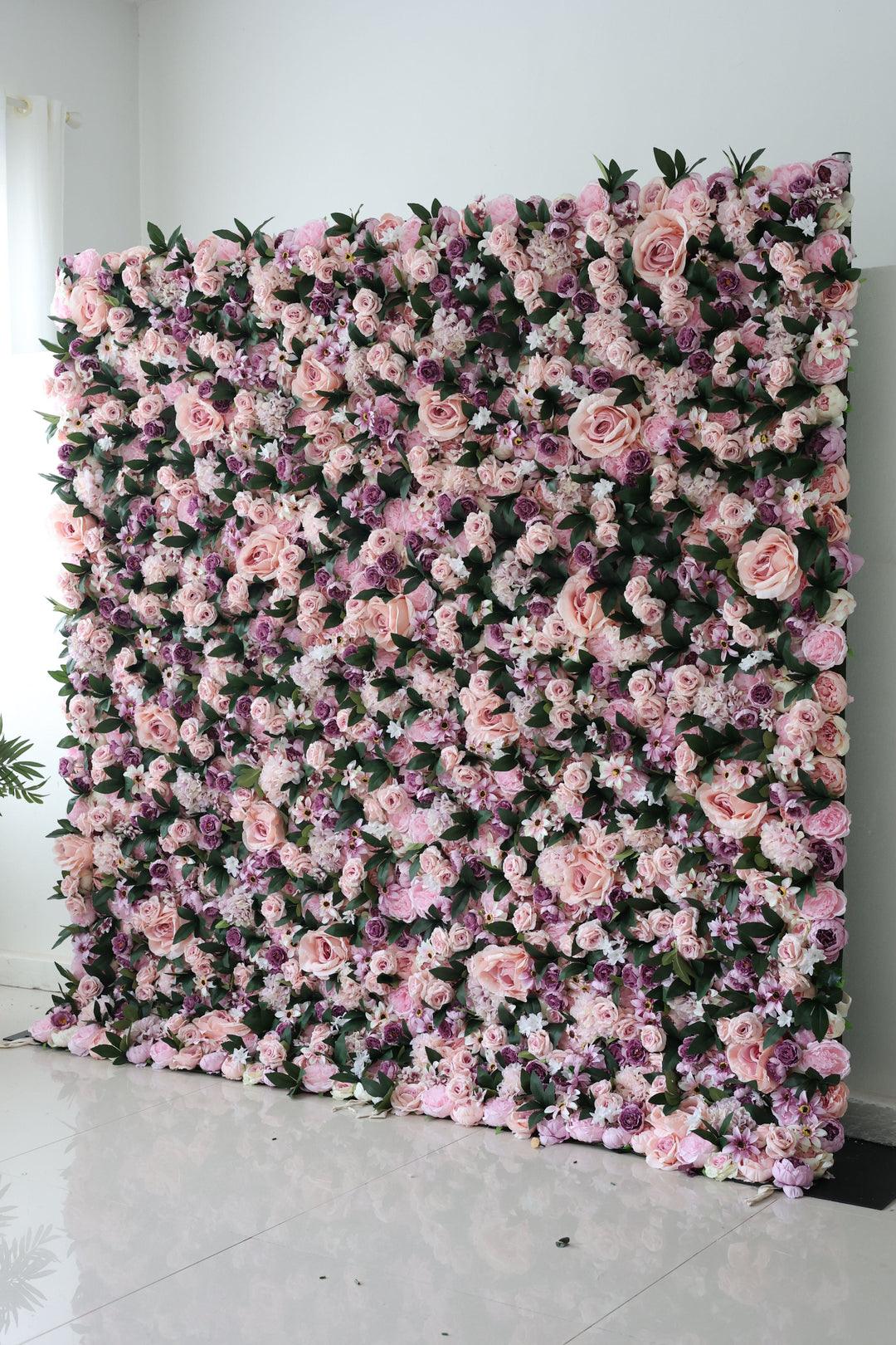 Pink and purple rose simulation wall party wedding background