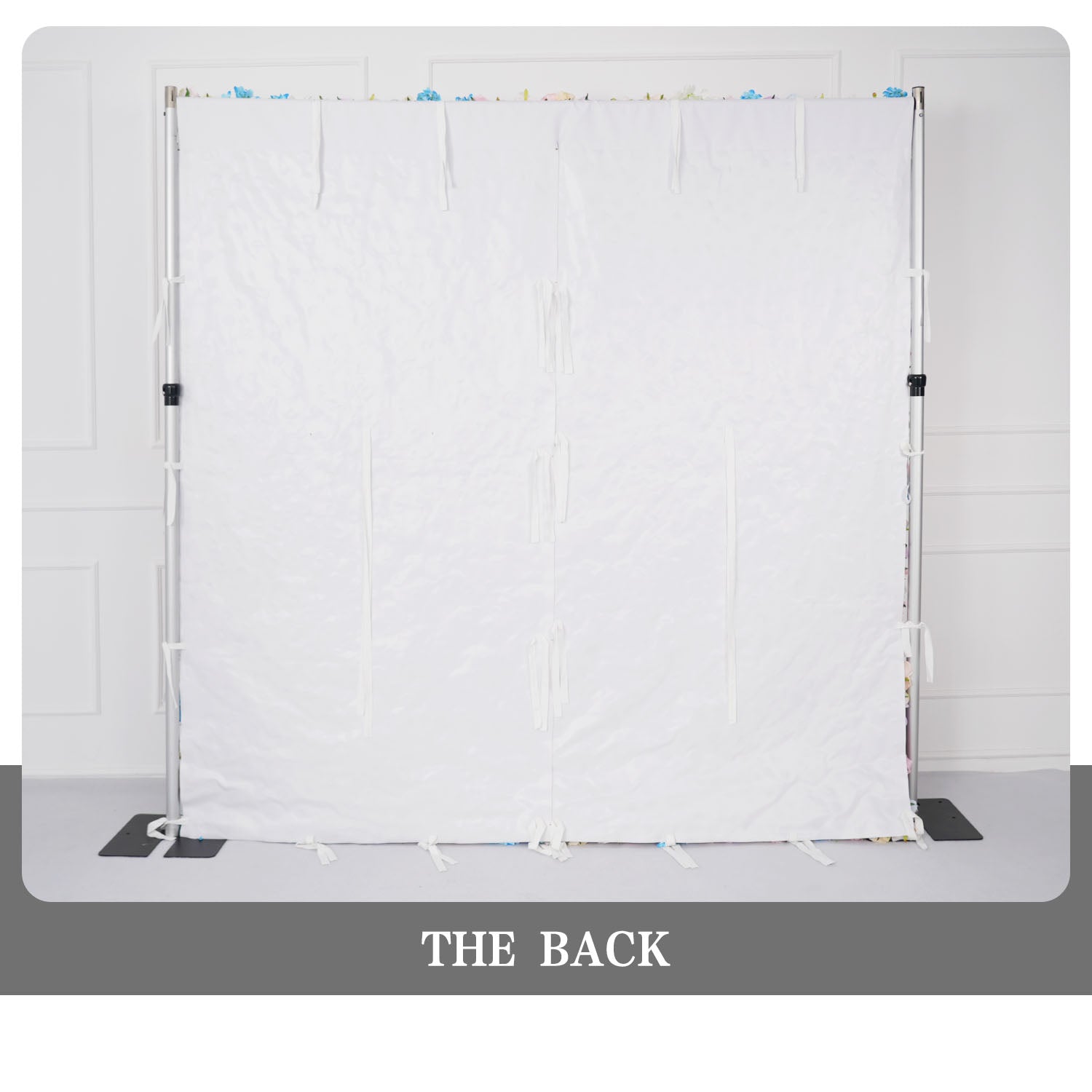 Powder Blue Rose 5D Rolled Fabric Flower Wall 9 picture